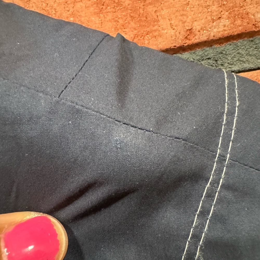 Rebecca Taylor Navy Blue Ruffle Wrap Dress - Picture 10 of 11